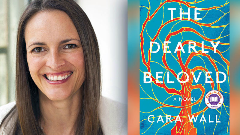 Photo of Cara Wall with the cover of Dearly Beloved